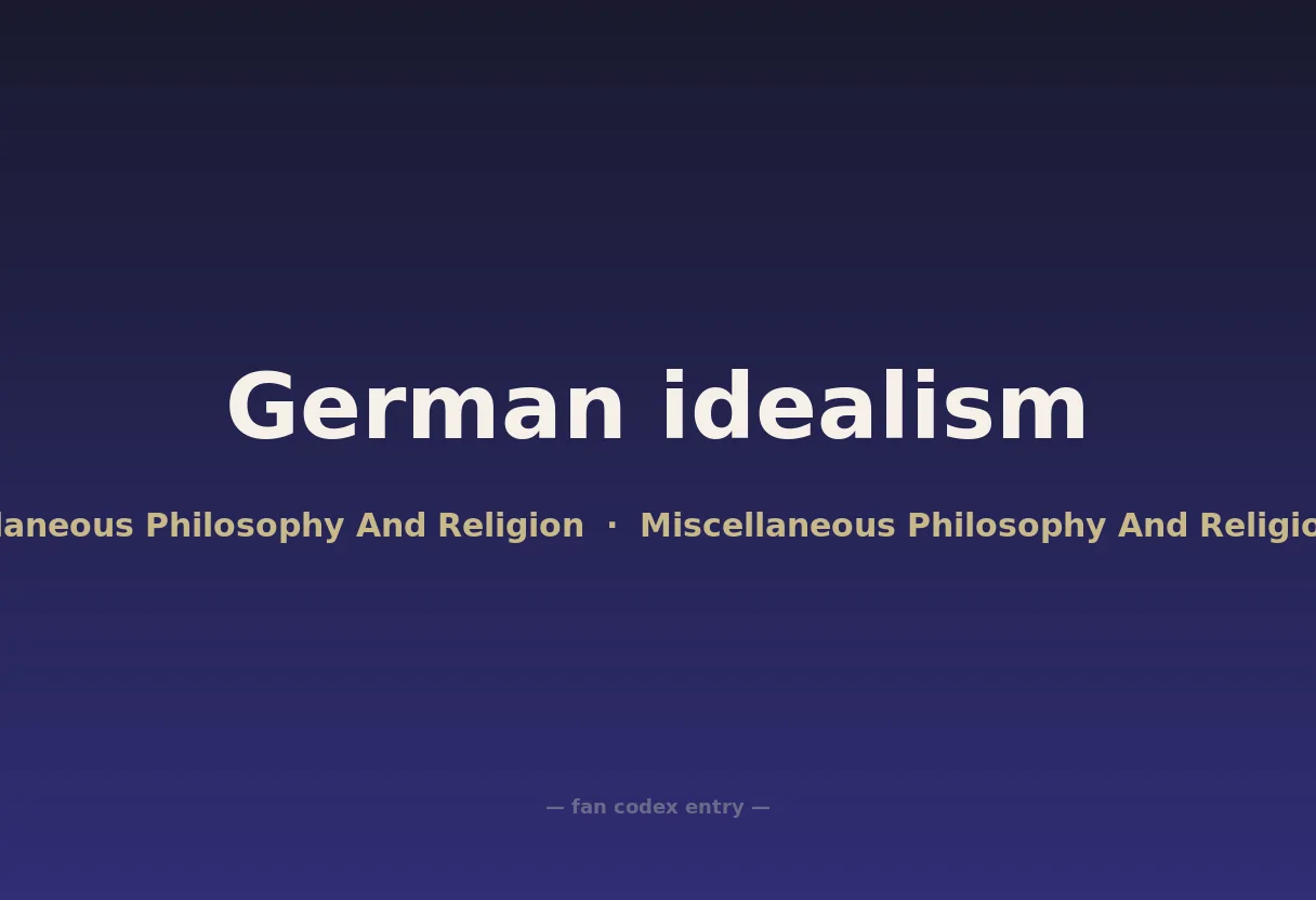 German idealism
