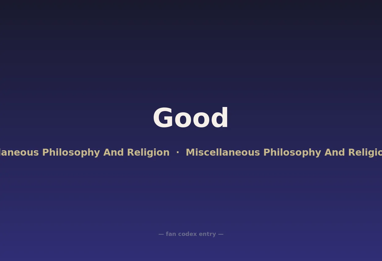 Good