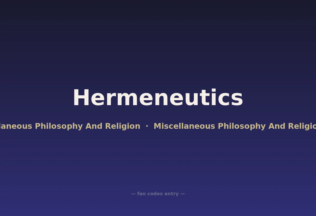 Hermeneutics
