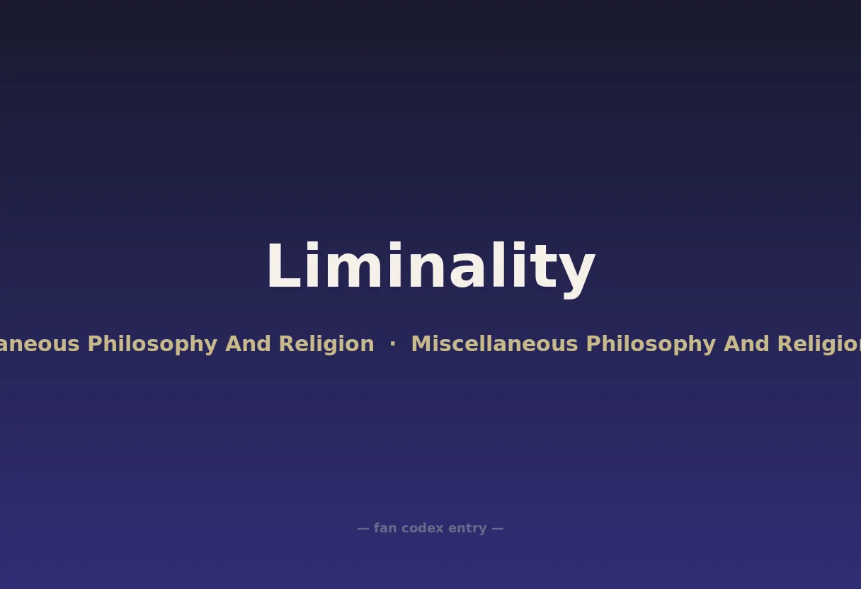 Liminality