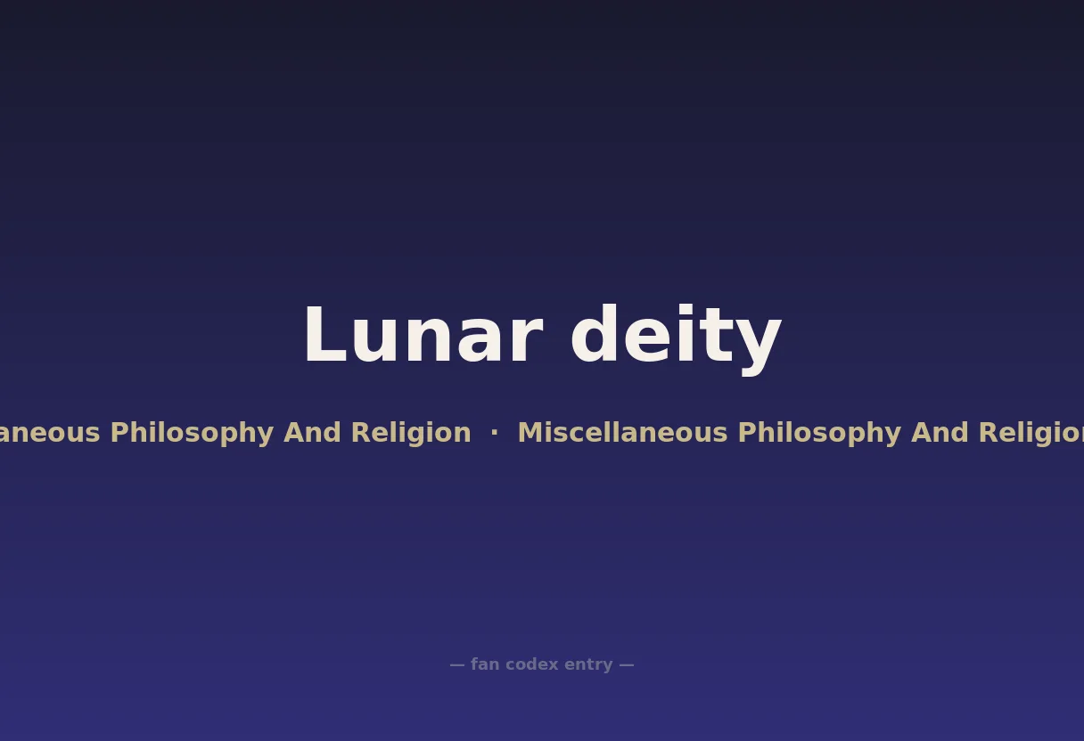 Lunar deity